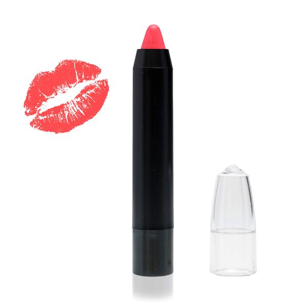 Natural Lipstick Crayon Pencil for Women High Pigment Tints, Cruelty Free, Organic Lipstick Made in USA, Safe, Nontoxic Lip Care Cosmetics (Coral)