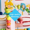 SHIERDU Wooden Toys with Animals Graphics Bead Maze Game Educational Abacus Beads Circle Toys Colorful Roller Coaster Game Gift for Toddlers Kids Children Girls Boys