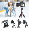 CAVIX Compact Desktop Mini Tripod with 360 Panoramic Ball Head with 1/4” Quick Release Plate for DSLR Camera Video Camcorder