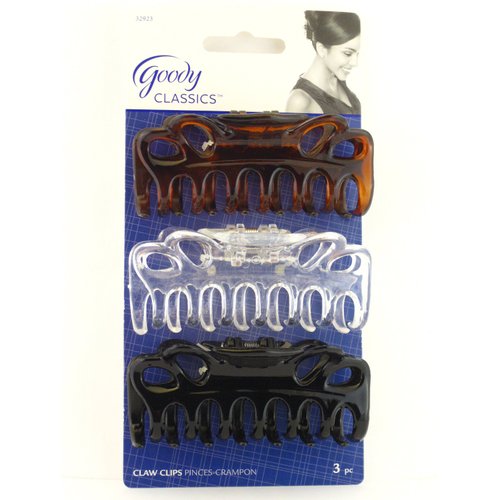 Goody WoMens Classics Claw Clip, Bow Tie, 3 Count