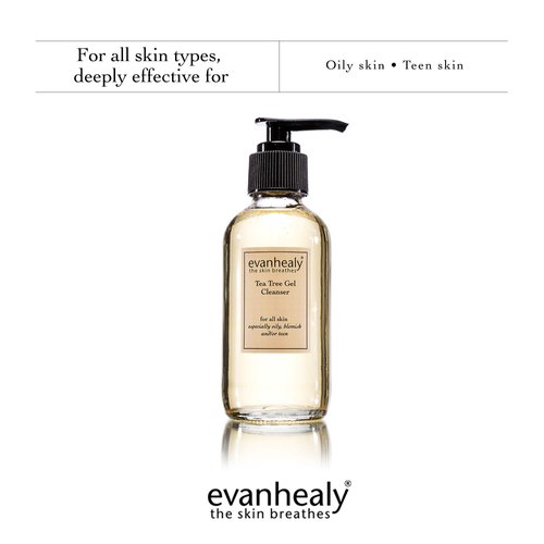 evanhealy Tea Tree Gel Cleanser with Lavender - Non-Detergent Gel for Face & Body - All Skin Types