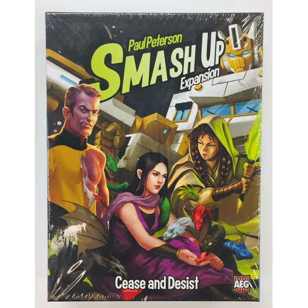 AEG Smash Up: Cease & Desist Card Game Expansion | Astroknights, Changerbots, Ignobles, Star Roamers | 2-4 Players | Ages 14+ | 30-45 Minute Playtime