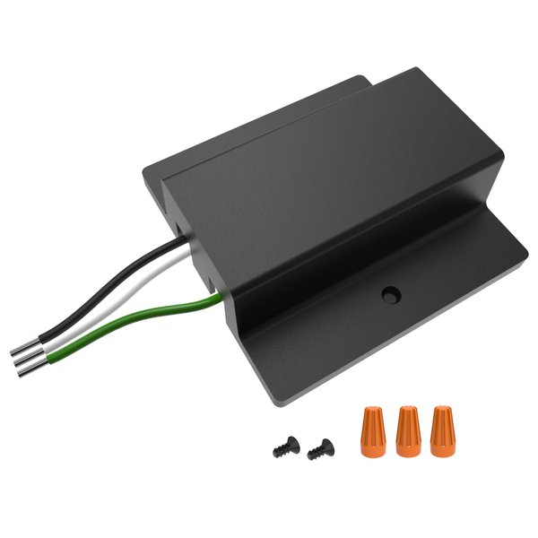 VEOLUX Lighting, H Track Floating Canopy Connector in Black, UL Listed