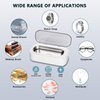 Ultrasonic Cleaner Jewelry Cleaner Machine - 48Khz Silver Cleaner, Ultrasonic Cleaner Machine for Eye Glasses, Ring, Earring, Necklaces, Watch Strap, Makeup Brush, 304 Stainless Steel Tank with 12OZ