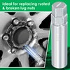Feekoon 10 Spline Lug Nut Key Replacement for TA20-17/19, Compatible with Bimecc 10-Spline Lug Nut and Lug Bolts, Passenger w/ 17MM and 19MM Hex Drive, Steel (Silver,1 Pack)