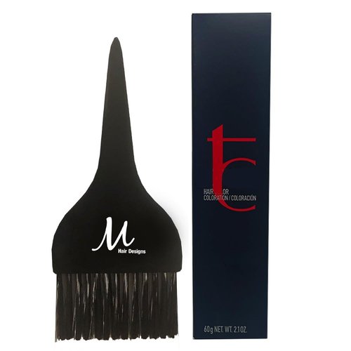 Topchic 5NN Light Brown Extra Permanent Hair Color | Topchic Hair Dye 2 Ounce and M Hair Designs Tint Brush (Bundle)