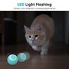 Petbobi Interactive Cat Toy Ball - Automatic Cat Toy with LED Light, USB Rechargeable Self Moving Ball, Indoor Active Rolling Toys, 360°Rotating Smart Ball, 2 Modes, Fun Gift for Kitten Cats, Green