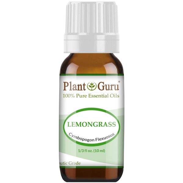 Lemongrass Essential Oil 10 ml 100% Pure Undiluted Therapeutic Grade for Aromatherapy Diffuser, Natural Healthy Skin, Body and Hair Growth