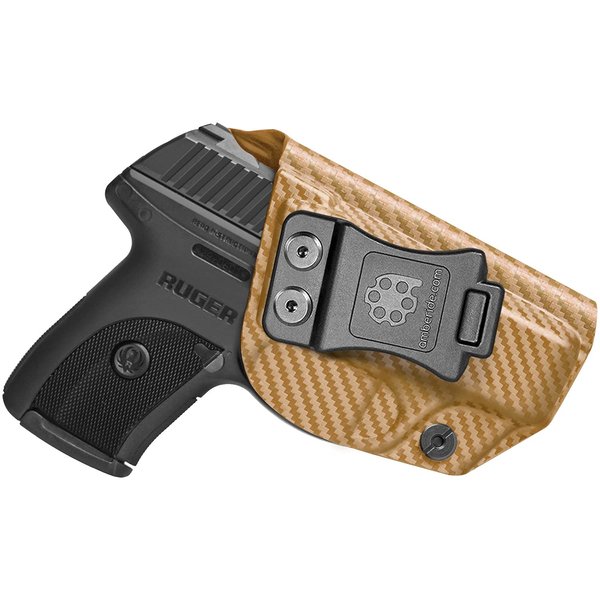 Amberide IWB KYDEX Holster Fit: Ruger LC9 / LC9s / LC380 / EC9s Pistol, Inside Waistband Concealed Carry Holster, Adjustable Cant & 'Posi-Click' Retention, USA Made by Amberide