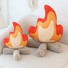 11.8in Funny Campfire Plush Pillow, Fake Campfire Pillow, Simulation Bonfire Plush Toy, Fake Fire Soft Stuffed Weird Room Decor, Kids Camping Decor Gift