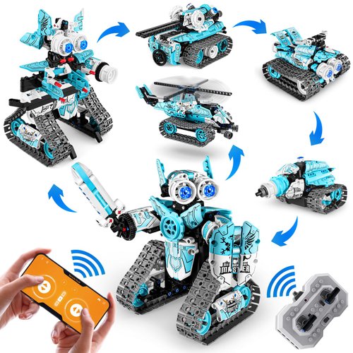 Amy&Benton Robot Building Kit Remote Control Robot Kit 6-in-1 Stem Robot Building Kit APP Control Robot Kit for Boys 8 10 1216 Year Old Kids Birthday Gift Toys