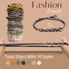 Hair Ties for Women Girls, 20 Pcs Boho Dual-Use Bracelets and Hair Tie for Thick Hair/Pony Tails, No Damage No Crease Elastics Hair Rubber Bands Ponytail Holders (Cute)