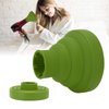 Hair Dryer Diffuser Universal Silicone Hair Dryer Diffuser Portable Travel Folding Hair Blow Dryer Diffuser(Green)