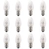 12 Pack, 15 Watt Light Bulbs for Himalayan Salt Lamps & Baskets, Chandeliers, Scentsy & Wax Warmers, E12 Base