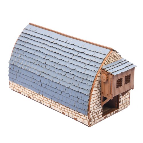 Medieval Barn (Livery) DIY Building Kit for Teens and Adults, Suitable for Playing with Family Realistic