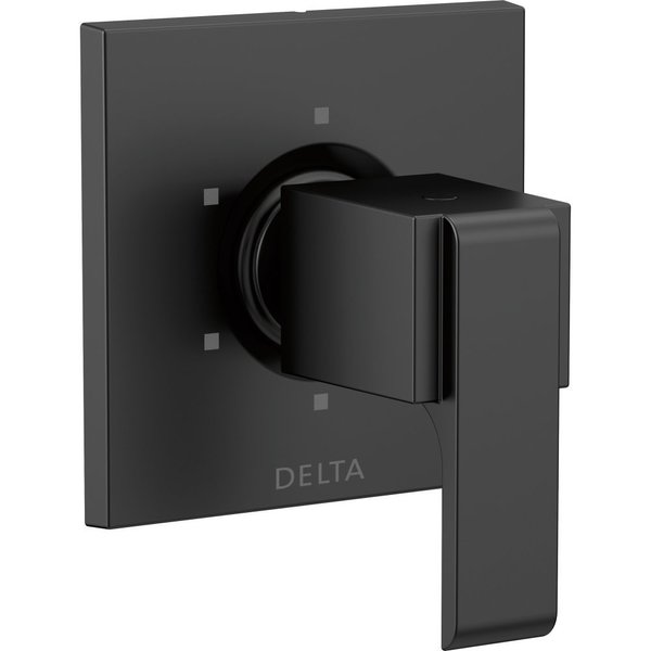 Delta Faucet Ara 6-Setting Shower Handle Diverter Trim Kit, Diverter Valve Trim Kit Black, 6 Way Shower Diverter, Delta Diverter Trim, Matte Black T11967-BL (Valve Not Included)