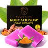 Rogue N Raw Kojic Acid Soap – Pure Turmeric Soap Bar for Face & Body, Brightening Skin Lavender Soap with Vitamin C and E, 2 Pack Turmeric Face Wash 100G - for all Skin Types
