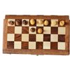 ChessBazar 10x10” Chess Set Chess Set with Bag - Folding Standard Magnetic Travel Chess Board Game Handmade in Fine Rosewood with Storage for Chessmen