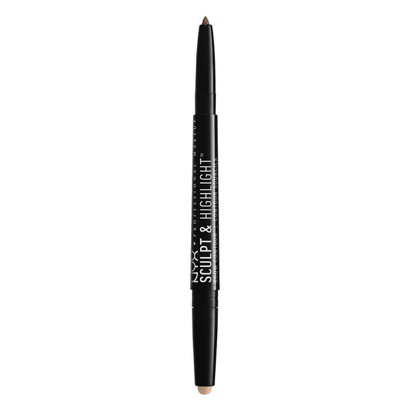NYX PROFESSIONAL MAKEUP Sculpt and Highlight Brow Contour, Eyebrow Pencil, Soft Brown Rose