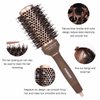 FIXBODY Round Hair Brush with Boar Bristles, Nano Thermal Ceramic, Ionic Tech, Roller Hairbrush for Blow Drying, Curling, Straightening (3 inch, Barrel 1.7 inch)