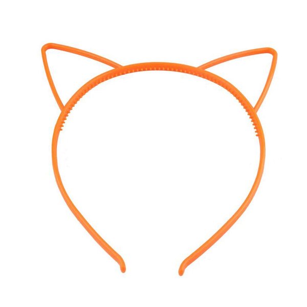 UPSTORE Cute Kawaii Cat Ear Headband Hair Band Hairhoop Headwear Hair Styling Accessories for Women Girl (Orange)