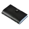 boshiho Leather Credit Card Holder Business ID Card Case Book Style 90 Count Name Card Holder Book (Black)