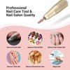 MelodySusie Cone Shape Nail Drill Bits, 3/32'' Carbide Tungsten Bits, Suitable for Manicure Pedicure Cuticle Gel Polishing, Beginners Bits, Rose Gold, Series Bit-S, Fine
