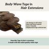 Samvida Tape Hair Extensions #2 Dark Brown Human Hair Seamless Tape in Body Wave Extensions 60grams 20pcs/pack 22" Soft Wavy Dark Brown Real Hair Glue in Extensions…