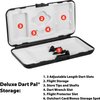 Viper Bobcat Adjustable Weight Soft Tip Darts with Storage/Travel Case: Nickel Silver Plated, Light Blue Rings, 16-18 Grams