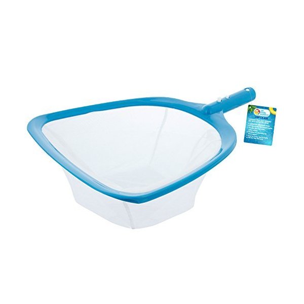 U.S. Pool Supply Professional Swimming Pool Leaf Skimmer Net with Ultra Fine Mesh 5" Deep Netting Bag Basket - Fast Cleaning of the Finest Debris - Clean Pool Liners, Spas, Ponds, Kids Inflatable Pool