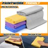 Super Absorbent Shammy Towel for car, Premium 2 Pack 26"x17" Car Drying Towel, Reusable Soft Chamois Cloth for Car, Vehicle, Dust Remove, Scratch/Spot/Streak Free, Gray & Gray