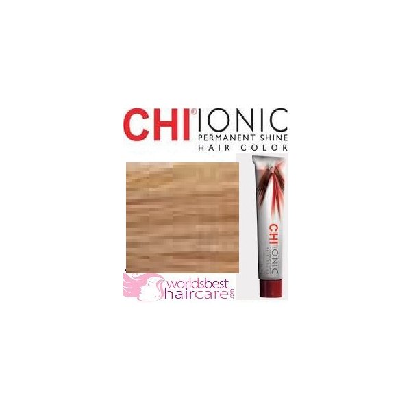 Chi ionic permanent shine hair color 8g medium gold blonde