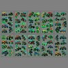 Glow in The Dark Monster Truck Temporary Tattoos for Kids 80Pcs (10 sheets) Luminous Monster Truck Tattoos for Kids Boys Girls Birthday Party Supplies Party Favors Fake Tattoos Prize Gifts
