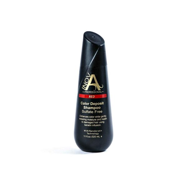 Inova Professional Color Revive & Enhance - Smooth Protection Sulfate-Free Shampoo - Color Deposit Red, 11 Fluid Ounce