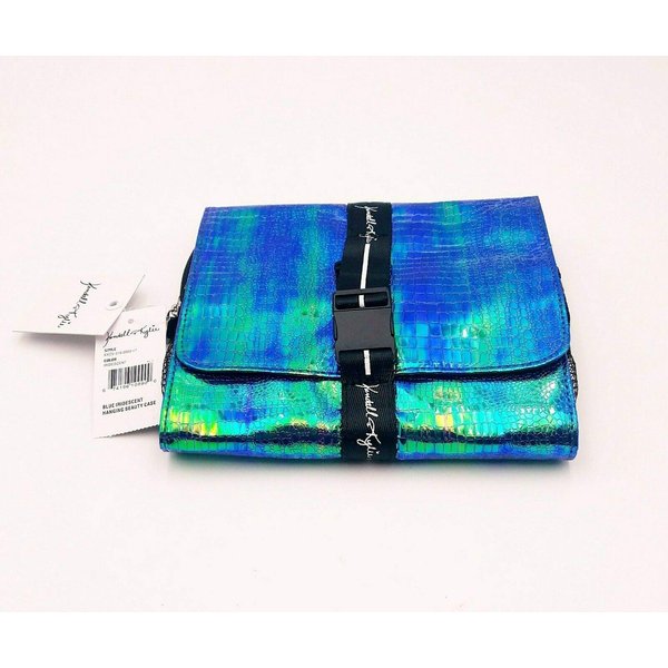 Kendall & Kylie Blue Iridescent Hanging Beauty Case Style # KKCV-319-0003-17