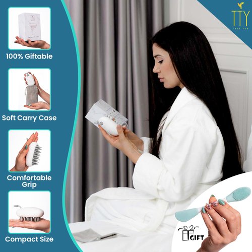 TTY Hair Oiling Applicator | Liquid Applicator Brush – Best for Serums and Oils | Oil Applicator for Hair | Scalp Massager & Exfoliator | Stimulates Hair Growth | Anti-Dandruff | Travel-Friendly