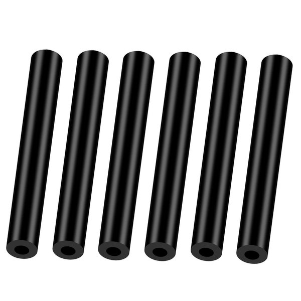 6PCS Sun Visor Repair Kit for Jeep Wrangler JK JKU 2007-2017, Rubber Black Repair Tube for Jeep Wrangler Visors, Driver & Passenger Side Sunvisor