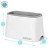 CatGuru Premium Cat Litter Scoop Holder, Scooper Caddy, Scoop Stand Pairs with Any Cat Litter Box and Fits Most Cat Litter Scoops (White)