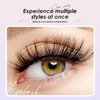 Doladaes False Eyelashes Mink Lashes Fluffy, Wispy Lashes Natural, Fluffy Lashes Wispy, Natural Fake Lashes, Eye Lashes Pack Natural Lash Strips 7 Pairs