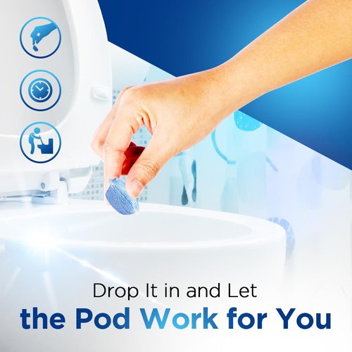 Fuller Brush Toilet Bowl Cleaner Pods - Water Soluble Tablet Cleansers Cleans Descales and Refreshes Bathroom Toilets Removes Odors Soils Stains Light Fresh Scent Ideal for Homes Businesses