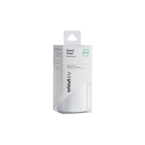 Cricut Smart Permanent Vinyl (5.5in x 120in, White) for Joy machine -cuts up to 10ft