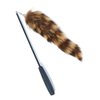 Leadigol Cat Feather Wand Retractable Cat Wand Toy,Cat Teaser Wand Interactive Long Hairy Chew Rod Cat Toy Training Toy Catch Exercise Pet Supplies Playing Toy for Kitten or cat, Brown Feather