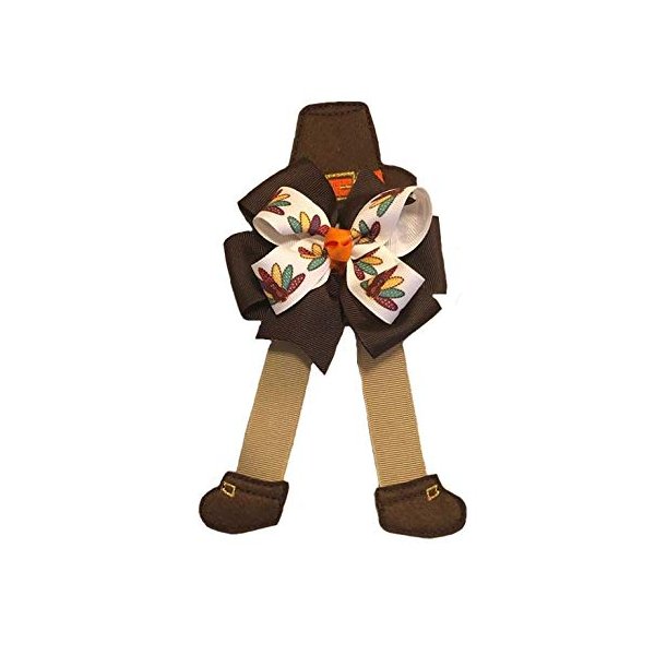 Pilgrim Thanksgiving Boutique Hair Bow
