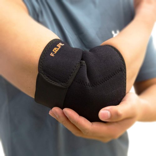 FJZLIFE Compression Recovery Elbow Sleeve &Neoprene Elbow Support/Brace. Protect Elbow During Workouts Weightlifting, Power Lifting and Cross Training, for Relief of Golfers and Tennis Elbow.