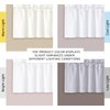 H.VERSAILTEX 2 Panels Blackout Curtain Valances for Kitchen Windows/Bathroom/Living Room/Bedroom Privacy Decorative Rod Pocket Short Window Valance Curtains, 52" W x 18" L, Pure White