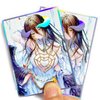 60ct (Albedo) Holographic Standard Size Cards for MTG/TCG/PTCG Art Anime Printing Card Sleeves Protectors 67x 92 mm (Holo_67x92_A18)