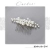 Casdre Pearl Bride Wedding Hair Comb Silver Bridal Side Comb Hair Piece Wedding Hair Accessories for Women and Girls