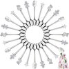 Aneco 24 Pieces Stainless Steel Christmas Spoons Mini Coffee Tea Soup Sugar Dessert Ice Cream Xmas Spoons