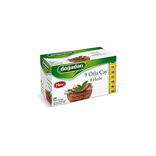 Dogadan 9 Herbs Tea, 3 Pack (Each 20 Tea Bags X 3)