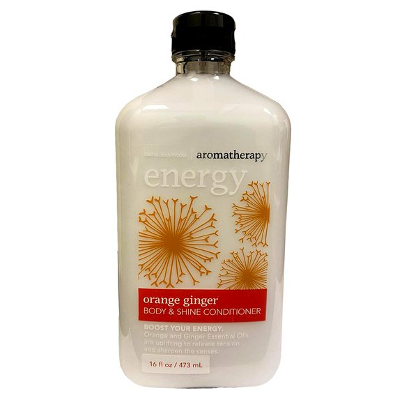 Bath and Body Works Aromatherapy Energy Orange Ginger Hair Conditioner Body Plus Shine 16 Ounce Retired